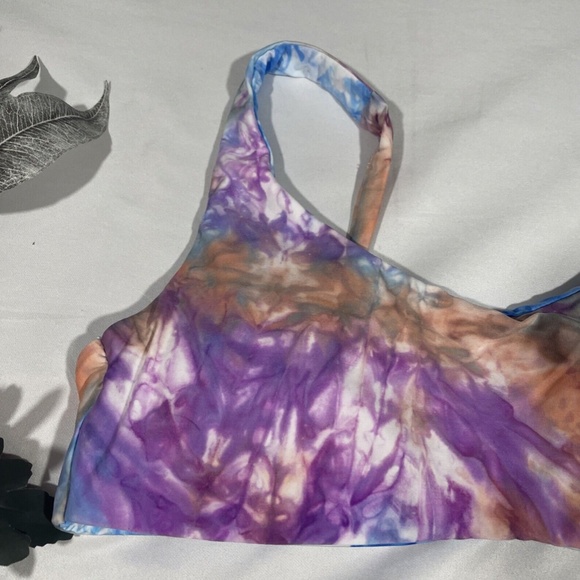NWT Soluna‎ [ Medium ] Pacific Reversible Scoop Neck Bikini Top Purple - Picture 4 of 12